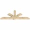 Ekena Millwork Redmond Rough Sawn Timber Gable Bracket, Douglas Fir, 84"W x 35"H x 4"D x 6"F, 10/12 Pitch GBW084X35X0406RED00RDF - alternate 2